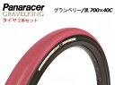 GRAVELKING Limited Color2025 クランベリー×黒 700×40C 2本セット グラベルキング リミテッドカラー パナレーサー 自転車 ...