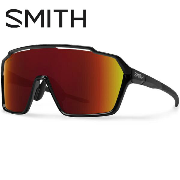 SMITH Shift XL MAG Asia Fit スミス シフト エックスエル マグ Black/ CP-Red Mirror & Clear 自転車サングラス MTBサングラス ロードサングラス クロスバイクサングラス