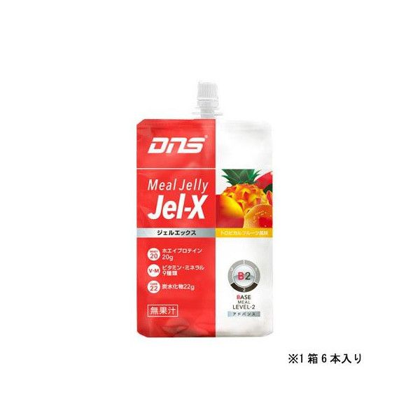 ◆条件達成でpt5倍＆100円OFFクーポン◆DNS(ディーエヌエス) Jel-X(ジェルエックス) トロピカルフルーツ味 1箱(6本) 