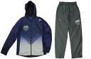 ミズノ(MIZUNO) グローバルエリート フルオープンパーカーシャツ長袖 ロングパンツ上下 マルベリーパープル ターブルチャコール 12JE5W80 12JF...