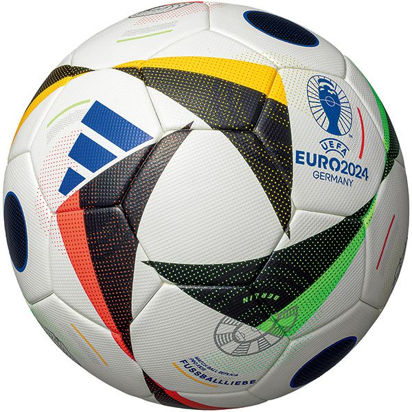 ボール ◆条件達成でpt5倍＆100円OFFクーポン◆アディダス(adidas) サッカーボール4号球 レプリカ UEFA EURO2024 フースバルリーベ プロ キッズ AF490 【北海道地域 配送不可商品】