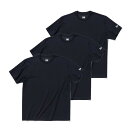 ニューエラ(NEW ERA) 3-Pack 半袖 パフォーマンス Tシャツ ブラック 13561860