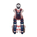 ハタケヤマ(HATAKEYAMA) 一般軟式用 キャッチャー防具3点セット CG-N25NR