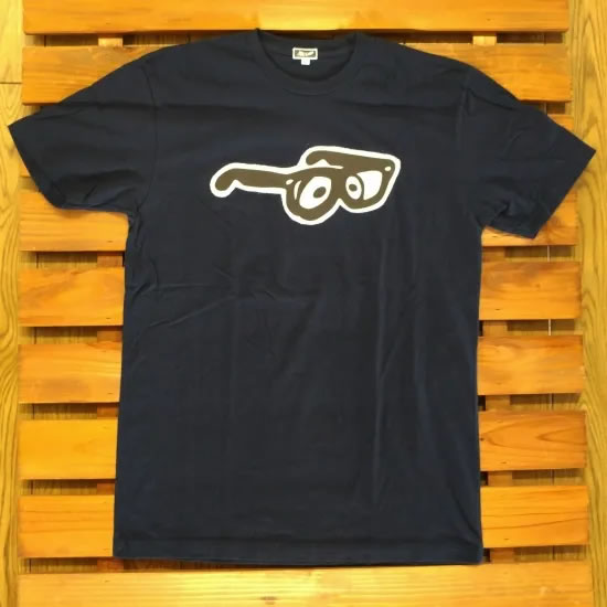 Rakuten - YOKISHOP ヨキショップ 【BIG GLASSES PATCH TEE】 NAVY ネイビー Msize 正規品 トップス Tシャツ