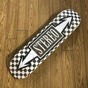 STEREO ステレオ 【CHECK ARROW ASSORTED STAIN】 8.0 正規品 スケートボード スケボー デッキ