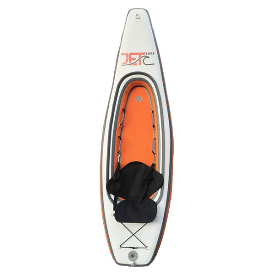 JetOceanSport 【SURF KAYAK 270】 ORANGE オレンジ/白 正規品 ウォータースポーツ インフレータブルカヤック パドル付きフルセット 折りたためて専用バックに入ります カヤック