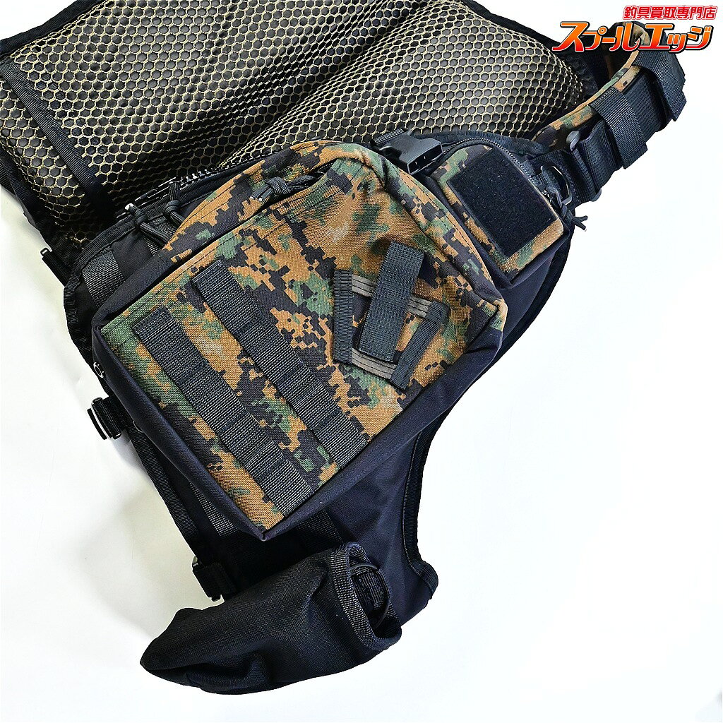 スプールエッジ 楽天市場店の【中古】 サブロックxデュオ コラボ ヴィーワンベスト ドリンクホルダー付 カモ 限定100着 SUBROCKxDUO V-one VEST｜アングル2