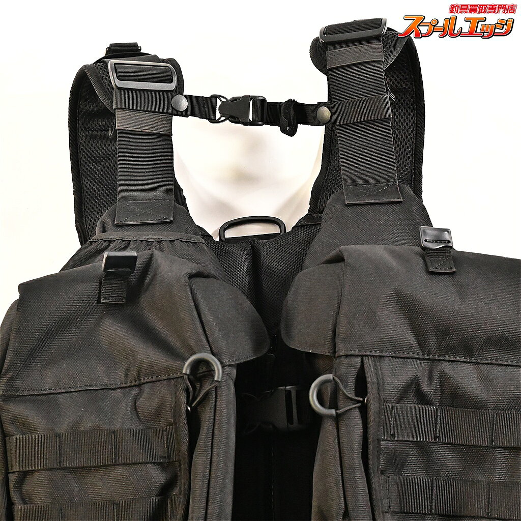スプールエッジ 楽天市場店の【中古】 ジャッカル バーサタイルゲームベスト ブラック JACKALL VERSATILE GAME VEST｜アングル2
