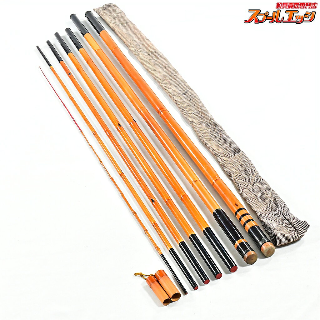 【中古】 東作 鮎友竿 6.82m 6本継 和竿 竹竿 アユ