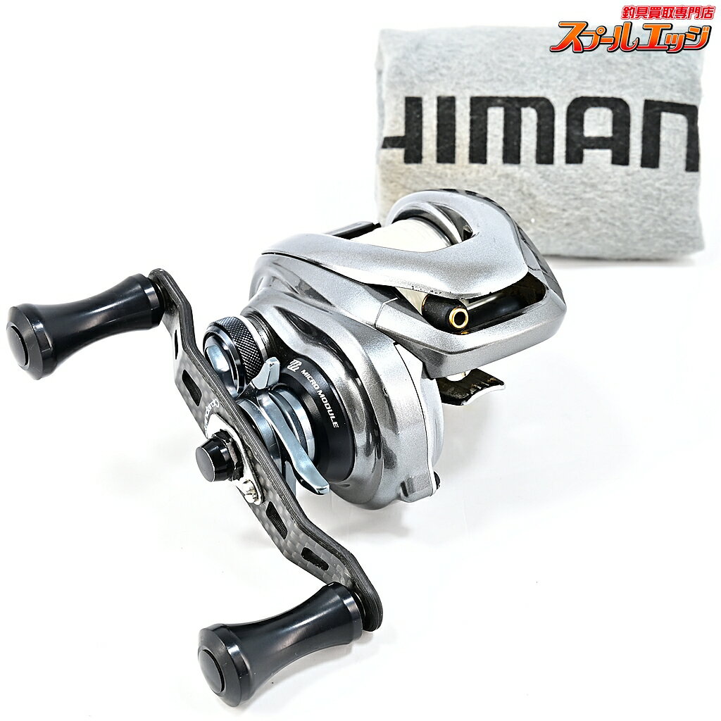 Rakuten - 【中古】 シマノ 15メタニウム DC 前期モデル スタジオコンポジットカーボンハンドル86mm&アベイル17mmウッドハンドルノブ装着 m43185