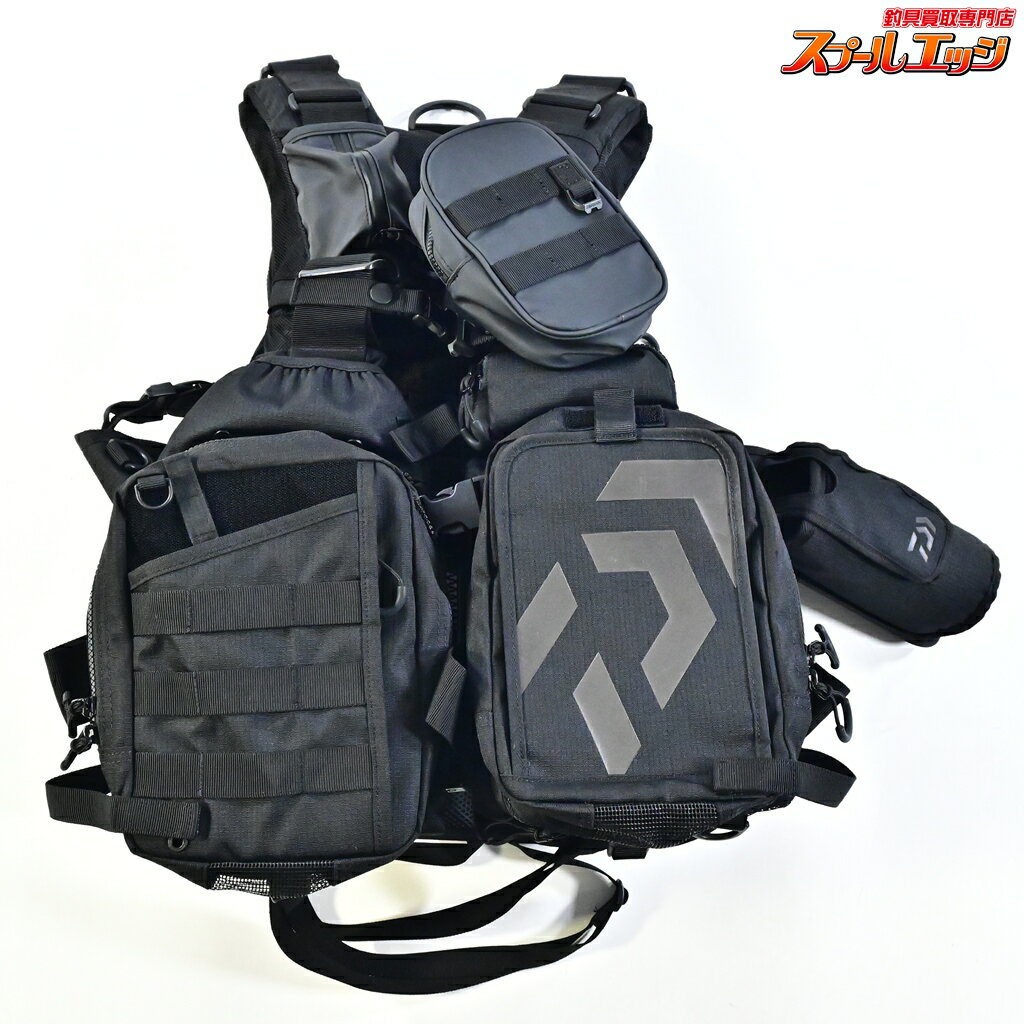 Rakuten - 【中古】 ダイワ ベンチクールゲームベストV DF-6122 ブラック サイズフリー ライフジャケット DAIWA