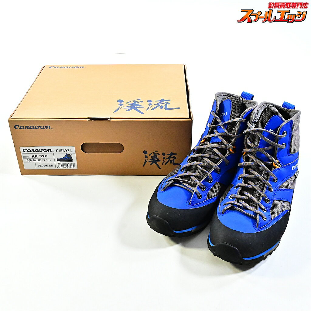 樂天商城 - 【中古】 キャラバン 渓流 KR_3XR 660 ブルー サイズ26cm ウェーディングシューズ Caravan KEIRYU