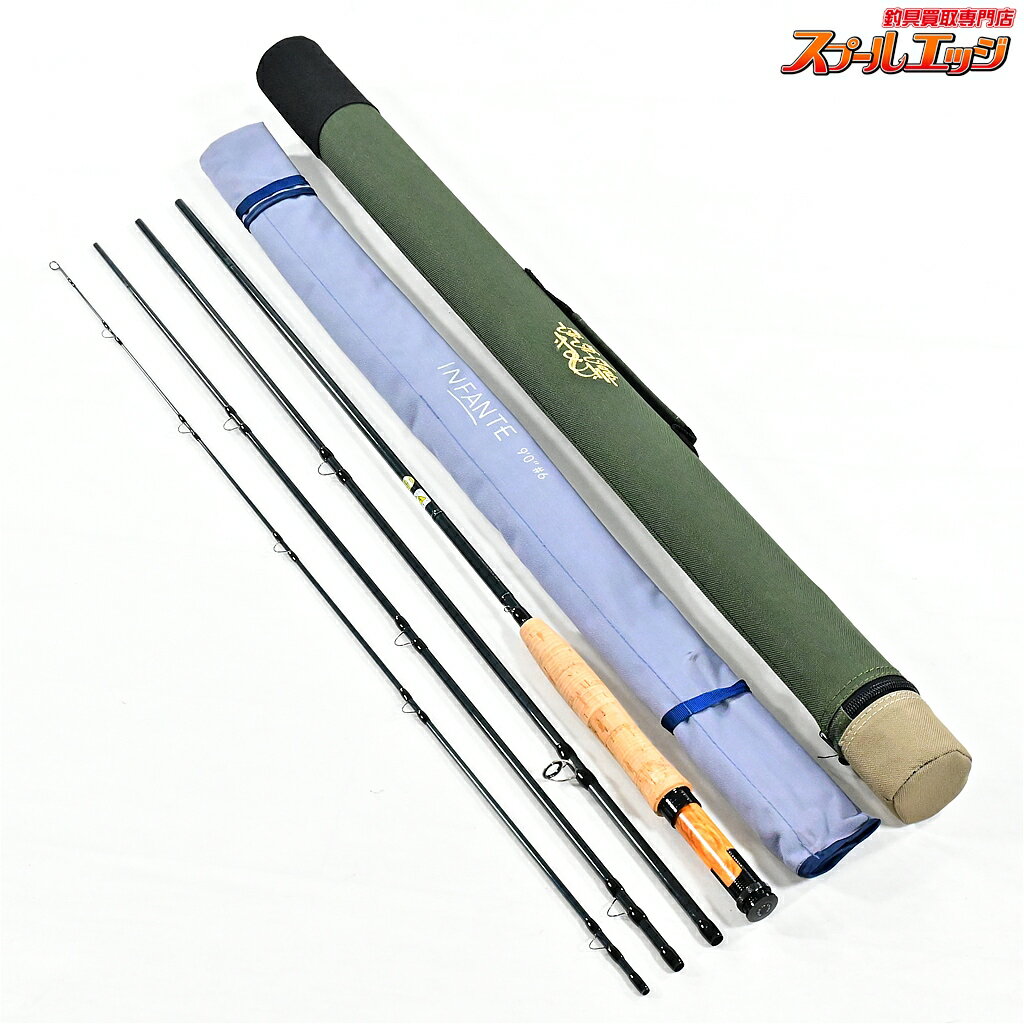 樂天商城 - 【中古】 ティムコ ユーフレックス インファンテ 9.0ft 9'0 #6 906-4 ウッド Tiemco EUFLEX INFANTE ヤマメ イワナ