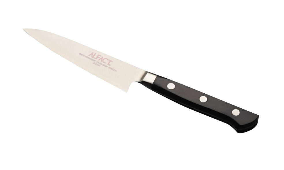ALFACT ペティナイフ 120mm D.P.S CLAD 木柄ハンドル (名入れ無料)【日本製/燕市/片岡製作所製】