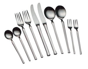 ALFACT 嵯峨 ペアセット10pc カトラリーセット (名入れ無料)【名入れは裏面のみ可!】【日本製/荒澤製作所】