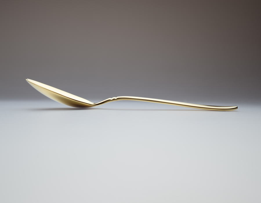 ALFACT ≪24金仕上≫ブルーム ディナースプーン (名入れ無料)【日本製/荒澤製作所/カトラリー】