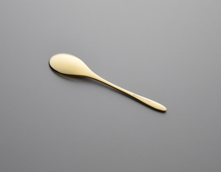 ALFACT ≪24金仕上≫琵琶 コーヒースプーン (名入れ無料)【日本製/荒澤製作所/カトラリー】 2