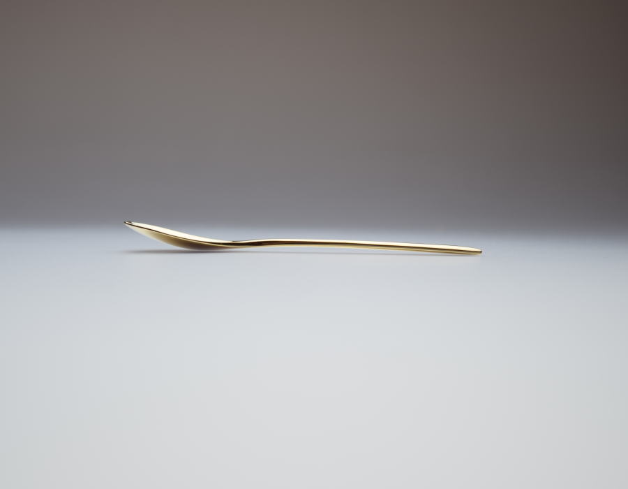 ALFACT ≪24金仕上≫琵琶 コーヒースプーン (名入れ無料)【日本製/荒澤製作所/カトラリー】 3