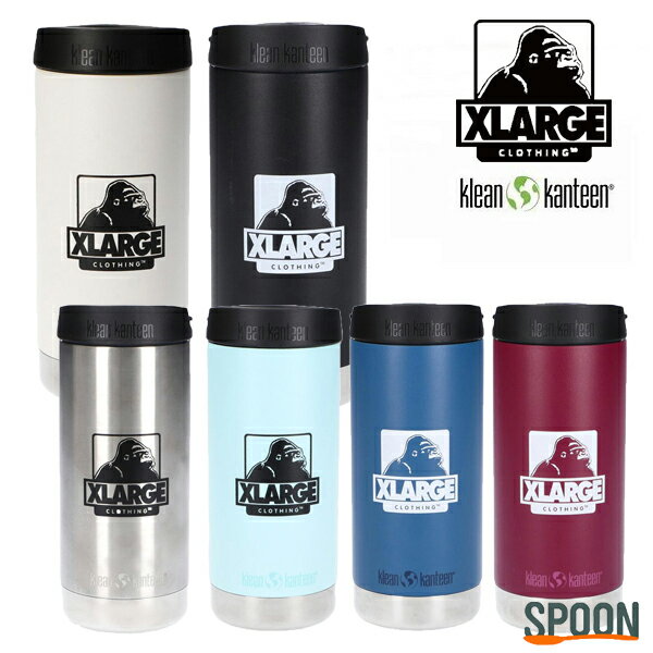 エクストララージ 水筒 XLARGE×KLEAN KANTEEN INSULATED TKWIDE ホワイト ブラック シルバー パープル ネイビー ライトブルー ONESIZE 101212054001 コラボ クリーンカンティーン ボトル マグ 保冷 保温 耐久性 シンプル ステンレス 真空断熱 ロゴ 中学生 高校生 大学生