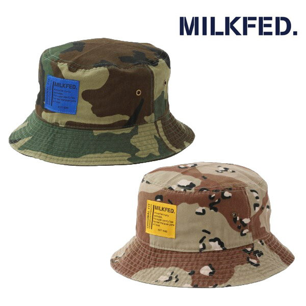 ミルクフェド 帽子 MILKFED CAMO HAT カモ 103203051005 帽子 ハット ロゴ 刺繍 レディース メンズ ユニセックス シンプル カジュアル カモフラ柄 カモフラージュ アウトドア 日焼け対策 中学生 高校生 大学生 学生 トレンド