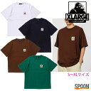 エクストララージ tシャツ メンズ トップス カットソー 半袖 ロゴt ティーシャツ カジュアル ストリート ベーシック シンプル グラフィック 刺繍 中学生 高校生 大学生 XLARGE WALKING APE S/S TEE ホワイト ブラック ブラウン グリーン S M L XL 101223011035