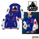 エクストララージ アウター XLARGE OG LOGO VARSITY JACKET レッド ブルー S M L XL 101224021007 ジャケット ジャンバー メンズ プレゼント 贈り物 上着 コットン シンプル ストリート カジュアル サガラ刺繍 刺繍 大学 上着 中学生 高校生 大学生 学生 トレンド