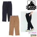 エクストララージ パンツ XLARGE STITCH WORKED MULTI POCKET PANTS ブラック ベージュ 32inch 34inch 101231031023 メンズ パンツ ボトム ボトムス ズボン ストリート カジュアル ブランド ワイドパンツ ロングパンツ カーゴパンツ マルチポケット 中学生 高校生 大学生