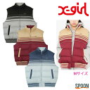 GbNXK[ AE^[ xXg fB[X ȓ S AEghA ^E[X JWA Xg[g Vv XgCv rbOVGbg w Z w w gh X-girl STRIPED PUFFER VEST ubN x[W u[ M 105224021004