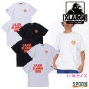 XLARGE エクストララージ tシャツ LOCAL LOGO S/S TEE 101232011016 メンズ トップス カットソー 半袖 ロゴt ティーシャツ カジュアル ストリート ベーシック シンプル 中学生 高校生 大学生 ホワイト ブラック アッシュ S M L XL