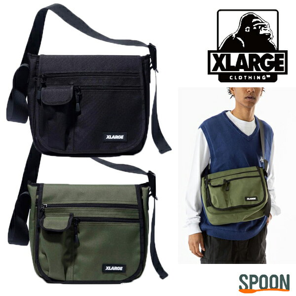 エクストララージ XLARGE ショルダーバッグ MULTI POCKET SHOULDER BAG 101233053001 バッグ メンズ 正規販売店 斜め掛け ポーチ ボディバッグ 旅行 アウトドア ストリート カジュアル フラップ 贈り物 プレゼント お出かけ ONESIZE