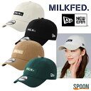 ニューエラ MILKFED ミルクフェド 帽子 MILKFED.xNEW ERA BAR CAP 103232051001 キャップ レディース プレゼント 刺繍 6パネル スタンダード カジュアル ストリート ベーシック シンプル 調整可能 アジャスター付き ロゴ コラボ ニューエラ 中学生 高校生 大学生 学生 トレンド