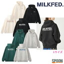 MILKFED ミルクフェド フーディ STENCIL SWEAT HOODIE 103233012022 トップス パーカー スウェット トレーナー レディース カジュアル ガーリー 裏起毛 ドロップショルダー ベーシック 秋冬物 あったか 中学生 高校生 大学生