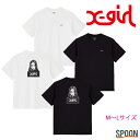 エックスガール tシャツ レディース トップス カットソー 半袖 おしゃれ ロゴt プリント カジュアル ストリート メンズライク 中学生 高校生 大学生 学生 トレンド X-girl FACE S/S TEE 105233011020 ホワイト ブラック M L