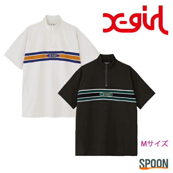 X-girl エックスガール ワンピース STRIPE & OVAL LOGO DRESS 105233041001 ワンピ ミニワンピ 半袖 トップス レディ...