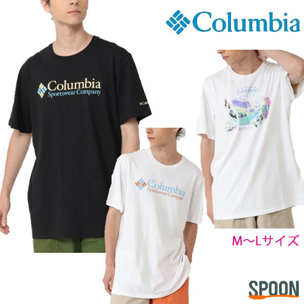 コロンビア Tシャツ メンズ コロンビア tシャツ メンズ トップス カットソー 半袖 ロゴt ティーシャツ カジュアル グラフィック アウトドア ベーシック シンプル Columbia デシュートバレーグラフィックTシャツ ホワイト ブラック M L am2952