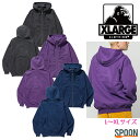 XLARGE エクストララージ ジップパーカー PIGMENT DYED EMBOSS LOGO ZIP HOODED SWEAT 101233012033 トップス スウェット メンズ ストリート カジュアル パーカー フーディー ジップアップ 刺繍 中学生 高校生 大学生 学生 トレンド 流行 おしゃれ