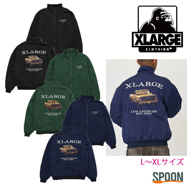 楽天spoon楽天市場店XLARGE エクストララージ ジャケット OLD PICK UP TRUCK NYLON JACKET 101234021005 アウター ジャンバー メンズ プレゼント 贈り物 上着 シンプル フリース裏地 防寒 クール ストリート カジュアル 大人ストリート 中学生 高校生 大学生 学生 トレンド