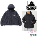 XLARGE エクストララージ ジャケット PANELED NYLON HOODED JACKET 101234021006 アウター ジャンバー メンズ 送料無料 プレゼント 贈り物 上着 シンプル クール ストリート カジュアル フードジャケット 大人ストリート キルティング 中綿 ナイロン