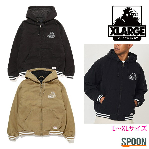 楽天spoon楽天市場店XLARGE エクストララージ ジャケット OLD OG HOODED WORK JACKET 101234021008 アウター ジャンバー メンズ プレゼント 贈り物 上着 シンプル クール ストリート カジュアル 大人ストリート 中学生 高校生 大学生 学生 トレンド