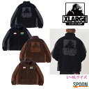 XLARGE エクストララージ ボアジャケット PANELED BOA FLEECE JACKET 101234021017 アウター ジャケット ジャンバー メンズ プレゼント 贈り物 上着 シンプル クール ストリート カジュアル 大人ストリート ボアジャケット 学生