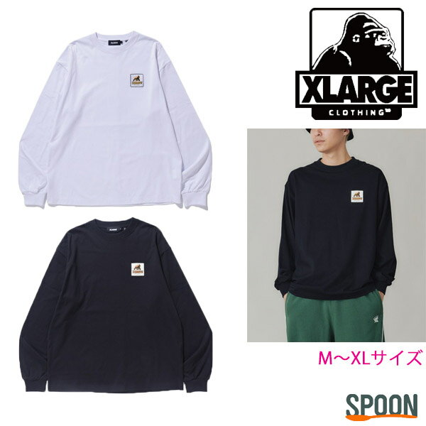 楽天spoon楽天市場店XLARGE エクストララージ 長袖tシャツ WALKING APE L/S TEE 101241011001 tシャツ メンズ トップス カットソー ロンt 長袖 コットン おしゃれ ロゴt ティーシャツ カジュアル ストリート OG ロングスリーブ ロゴ刺繍 中学生 高校生 大学生