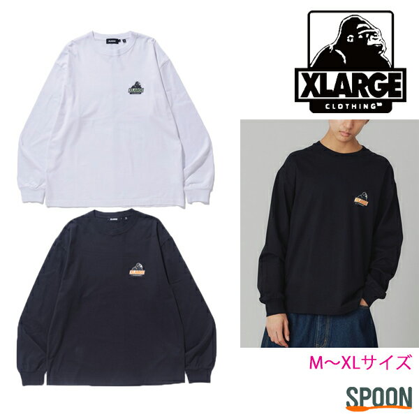 XLARGE エクストララージ 長袖tシャツ SLANTED OG L/S TEE 101241011021 tシャツ メンズ トップス カットソー ロンt 長袖 コットン おしゃれ ロゴt ティーシャツ カジュアル ストリート OG ロングスリーブ ロゴ刺繍 中学生 高校生 大学生 xlarge