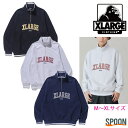 エクストララージ 服 メンズ XLARGE エクストララージ STRIPED RIB HALF ZIP SWEATSHIRT 101241012008 ハーフジップスウェット メンズ ストリート カジュアル リブライン ストライプ プレゼント 学生 トレンド ジップス 正規販売店 トレーナー