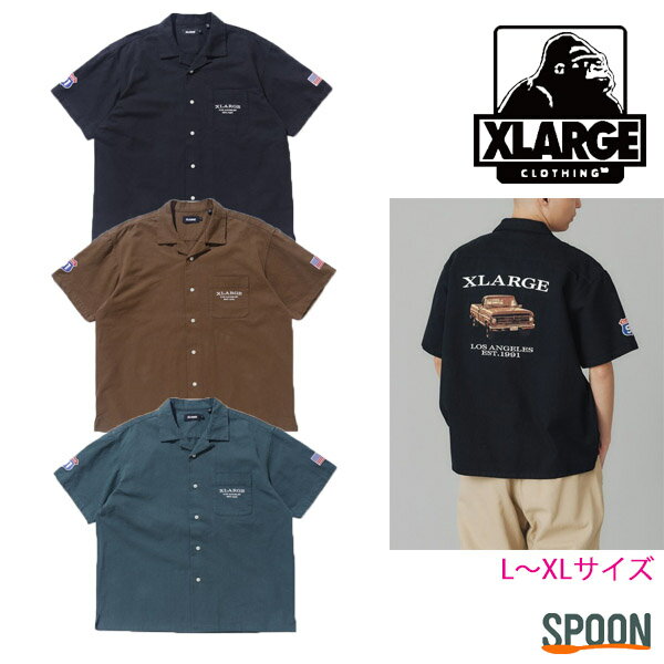 XLARGE ȥ顼 ȥåץ OLD PICK UP TRUCK S/S WORK SHIRT 101241014003    OG åȥĥ ١å ȥ꡼ 奢 ɽ  ⹻  ȥ