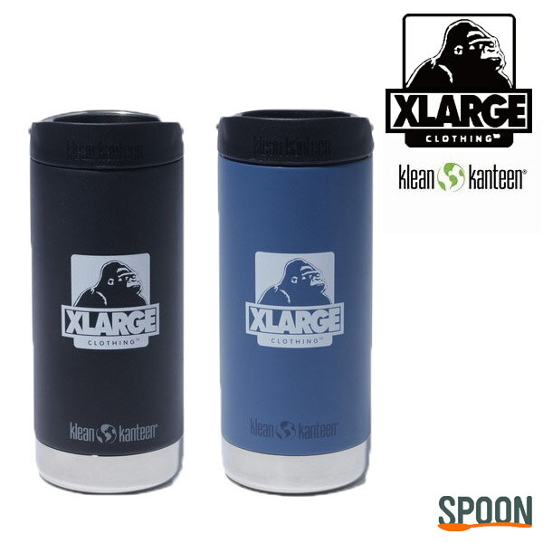 XLARGE エクストララージ ボトル XLARGE×KLEAN KANTEEN TKWide 12oz BOTTLE 101242054001 コラボ クリーンカンティーン 水筒 マグ 保冷 保温 耐久性 シンプル ステンレス 真空断熱 ロゴ 中学生 高校生 大学生 アウトドア ジム