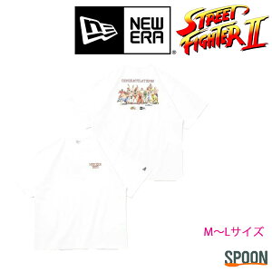 NEWERA ニューエラ 半袖 オーバーサイズド コットン Tシャツ STREET FIGHTER II ストリートファイターII CONGRATULATIONS ホワイト 14124664 tシャツ メンズ トップス カットソー ロゴt カジュアル ストリート ベーシック ユニセックス トレンド コラボ ストツー