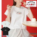 ミルクフェド MILKFED MILKFED. x SANRIO CHARACTERS COMPACT S/S TEE 103251011019 レディース トップス カットソー コンパクト ショート丈 カジュアル ガーリー サンリオ ハローキティ いちごの王さま マイメロディ クロミ シナモロール コラボ