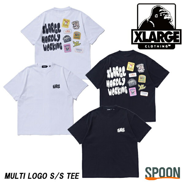 エクストララージ tシャツ 半袖tシャツ メンズ トップス カットソー 半袖 ティーシャツ カジュアル バックプリント ストリート ベーシック シンプル コットン ステッカープリント 大人ストリート エクストララージ OG tシャツ メンズファッション