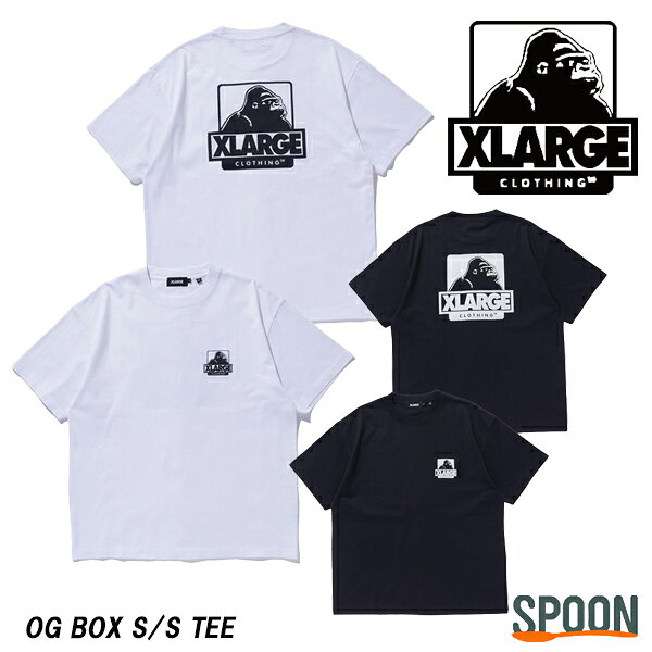 エクストララージ OG ゴリラ tシャツ 半袖 メンズ X-Large xlarge xラージ エクストラージ ロゴ 半袖tシャツ トップス カットソー ロゴtシャツ ストリート プリントtシャツ フロントプリント ストリート系 ストリートTシャツ ストリートブランド プリントTシャツ半袖