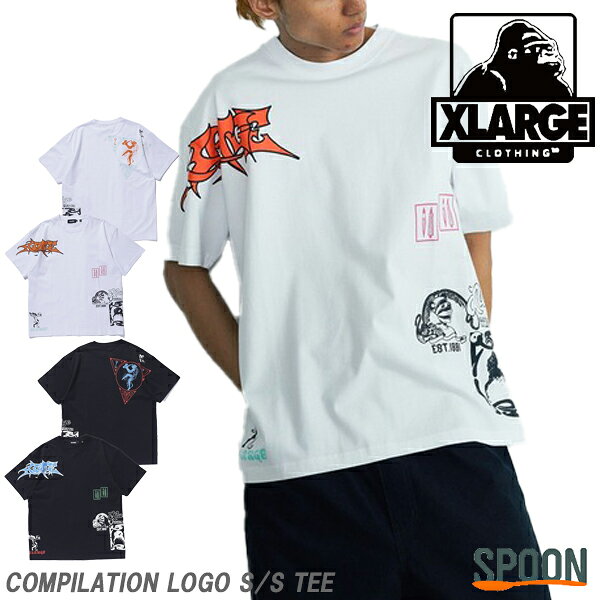 エクストララージ tシャツ 半袖 メンズ エクストラ ラージ tシャツ X-Large xlarge トップス カットソー ティーシャツ ロゴt おしゃれ カジュアル ストリート ストリート系 バックプリント 大人ストリート プリントtシャツ ストリートTシャツ 半袖tシャツ